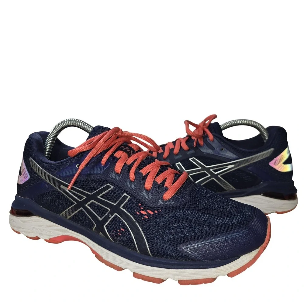 ASICS GT-2000 7 Shoes Womens Size 9.5 Blue Pink Running‎ Sneakers 1012A147